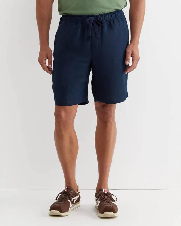 Men Sportscraft Shorts Caffery Linen Short Navy