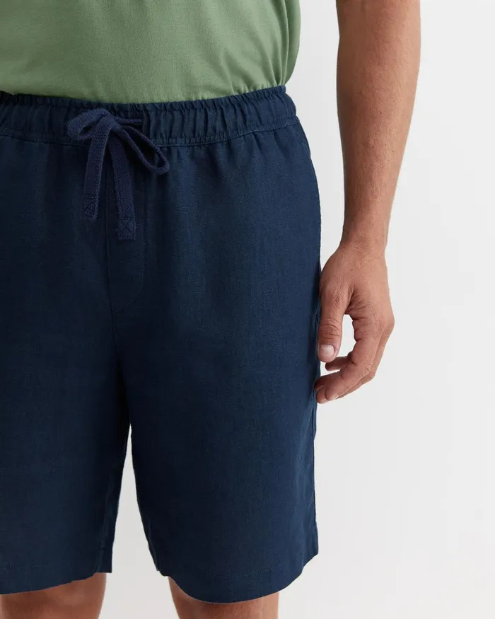 Men Sportscraft Shorts Caffery Linen Short Navy
