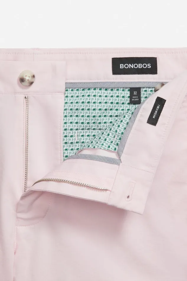 Men Stretch Lightweight Chino Shorts Rose Pink Bonobos Chino Shorts