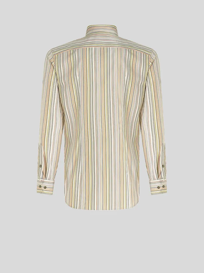 Men Striped Shirt With Logo Etro Shirts