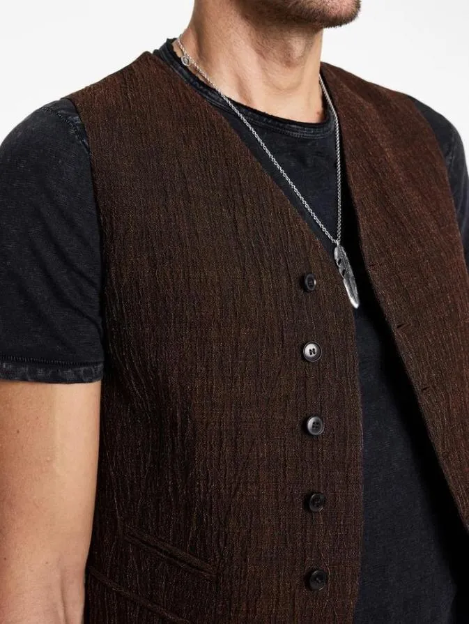 Men Suit Jackets John Varvatos BELL VEST Hazelnut