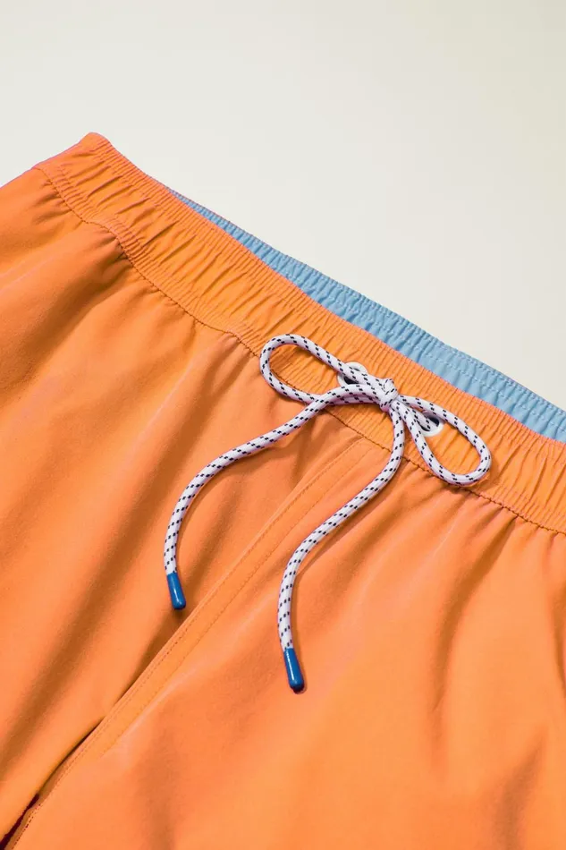Men Sun Faded Riviera Swim Trunks Sun Faded Tangerine Bonobos Swim Trunks