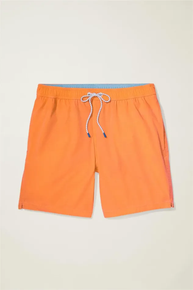 Men Sun Faded Riviera Swim Trunks Sun Faded Tangerine Bonobos Swim Trunks