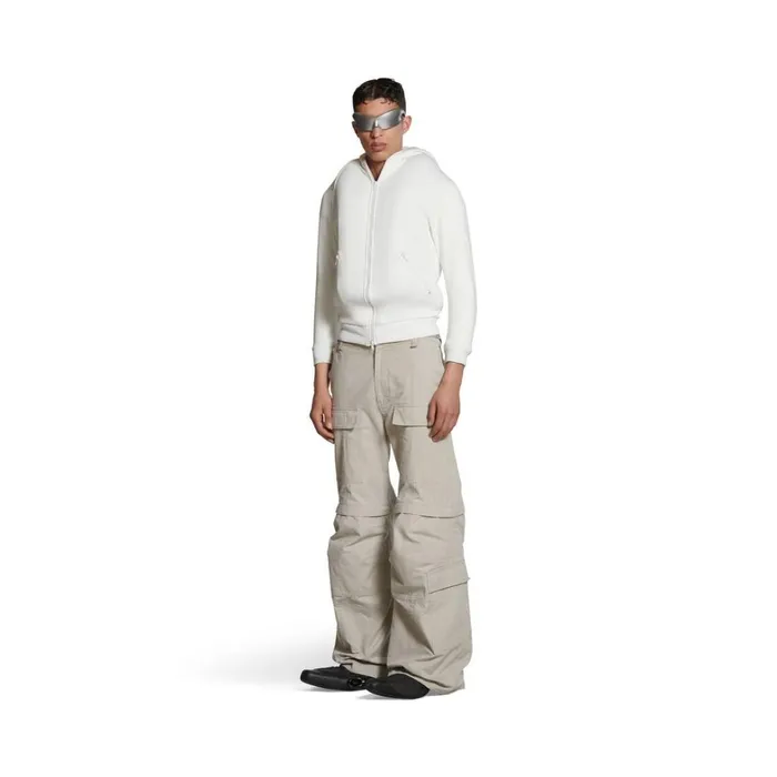 Men Sweatshirts and Hoodies Balenciaga Unity Sports Icon Inflatable Zipup Hoodie Medium Fit In White Men Sweatshirts and Hoodies Balenciaga Unity Sports Icon Inflatable Zipup Hoodie Medium Fit In White