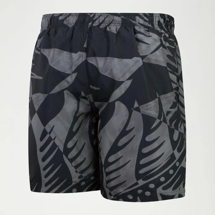 Men Swim Shorts Speedo Men039s Printed Leisure 18034 Swim Shorts BlackGrey