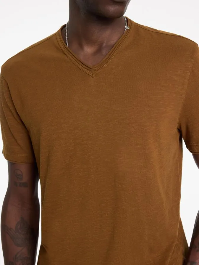 Men TShirts John Varvatos MILES VNECK Flax Heather