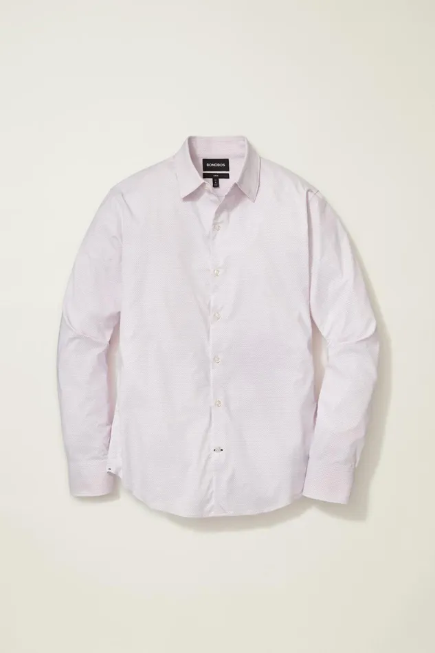 Men Tech Button Down Shirt Lilac Astor Geo Bonobos Casual Shirts