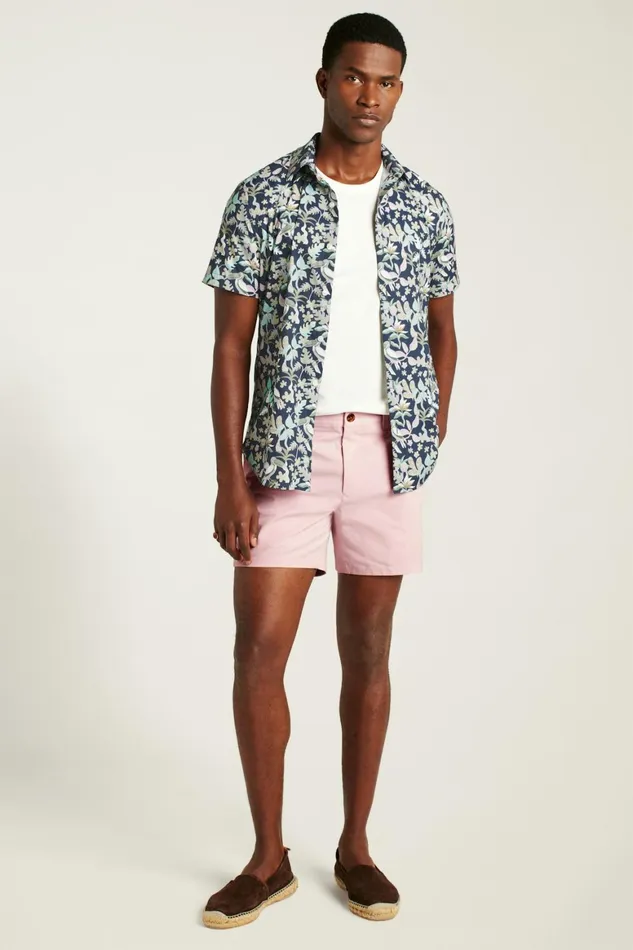 Men Tech Short Sleeve Shirt Navy Toucan Paradise Bonobos Short Sleeve Shirts