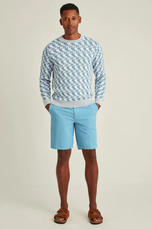 Men The Chino Short 20 Adriatic Blue Bonobos Chino Shorts