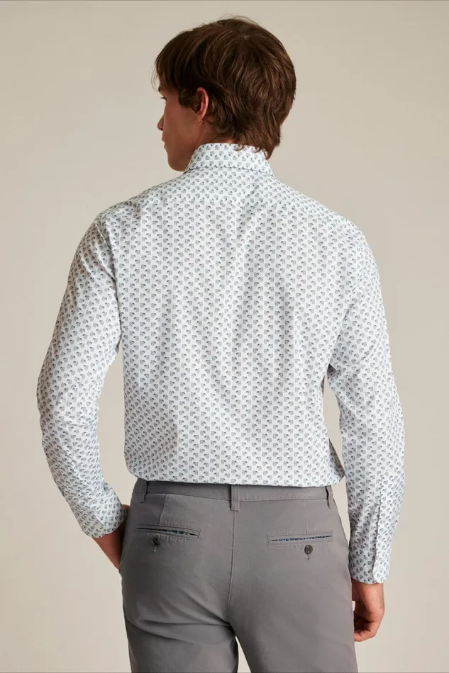 Men The Desk To Dinner Shirt The Happiest Hour White And Blue Bonobos Business Casual Shirts