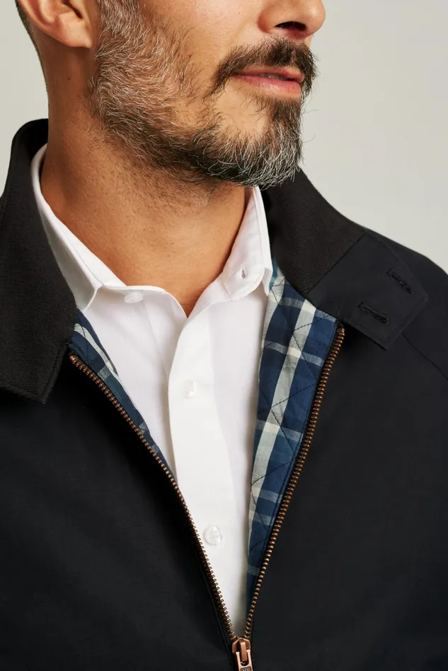 Men The Harrington Jacket Jet Black Bonobos Jackets and Coats