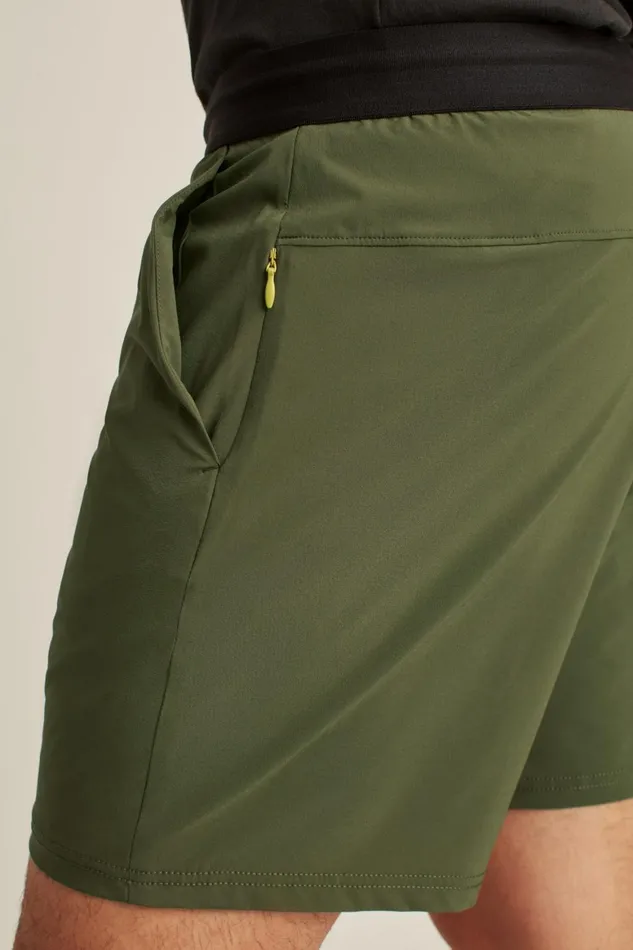 Men The Lined Gym Short Wild Olive Bonobos Casual Shorts