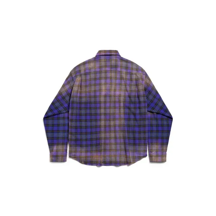 Men Tops and Shirts Balenciaga Balenciaga Shirt Large Fit In Purple