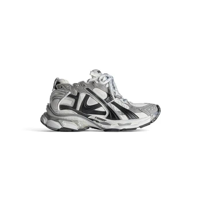 Men Trainers Balenciaga Runner Trainers In Greywhiteblack