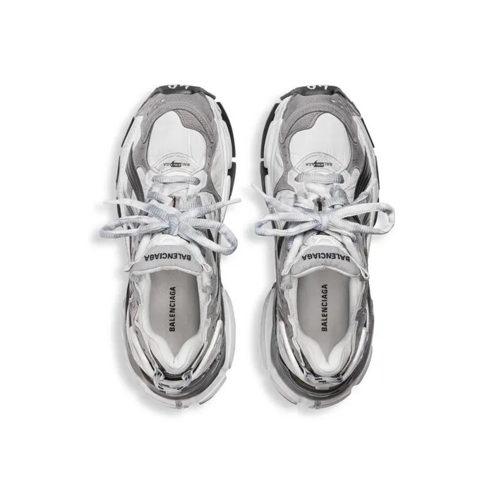 Men Trainers Balenciaga Runner Trainers In Greywhiteblack