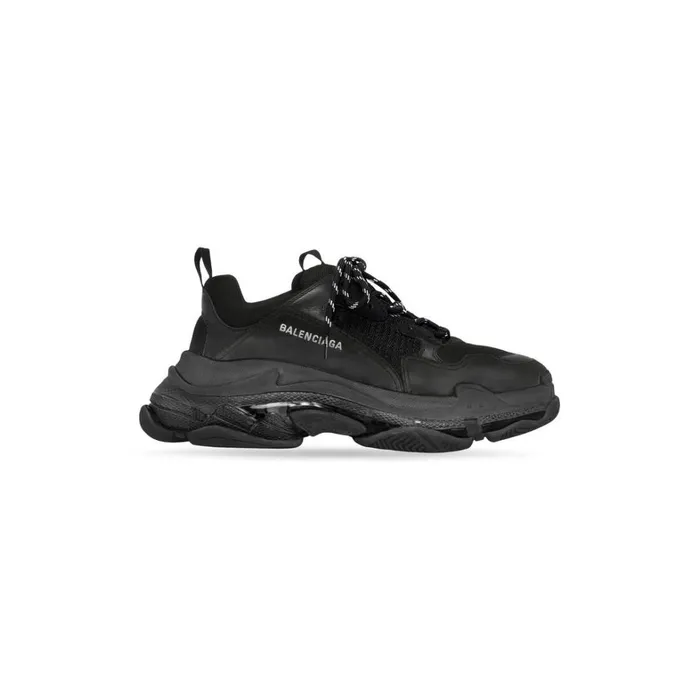 Men Trainers Balenciaga Triple S Clear Sole Trainers In Black