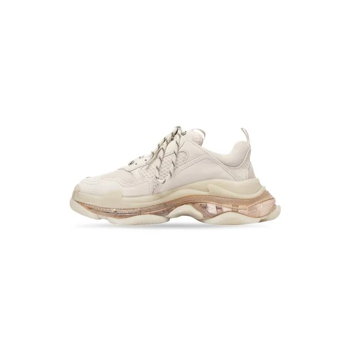 Men Trainers Balenciaga Triple S Clear Sole Trainers In White