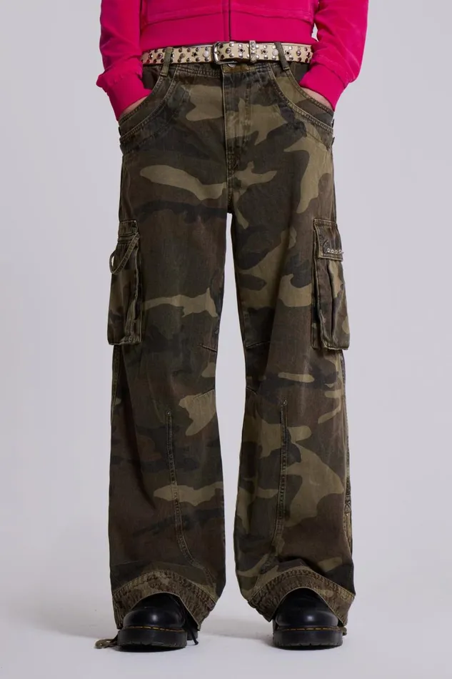 Men Trooper Camo Cargo Pant Jaded London Cargo Pants