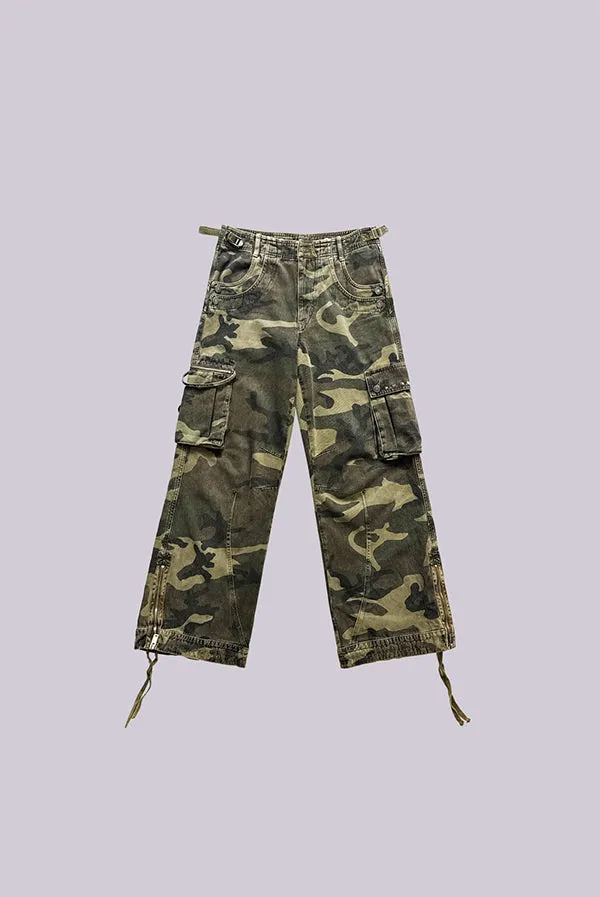 Men Trooper Camo Cargo Pant Jaded London Cargo Pants