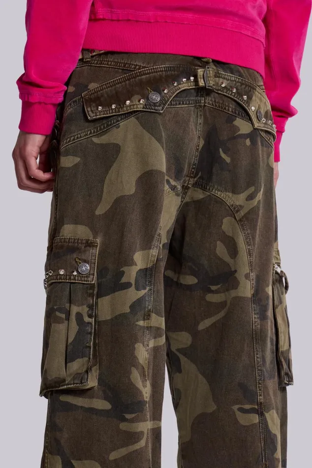 Men Trooper Camo Cargo Pant Jaded London Cargo Pants
