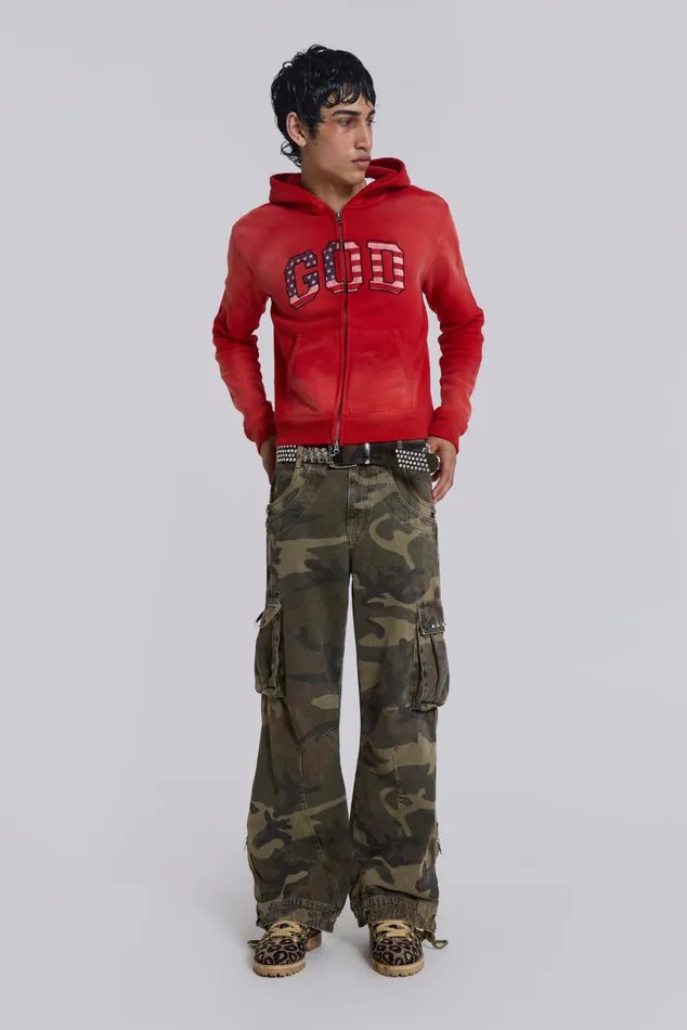 Men Trooper Camo Cargo Pant Jaded London Cargo Pants