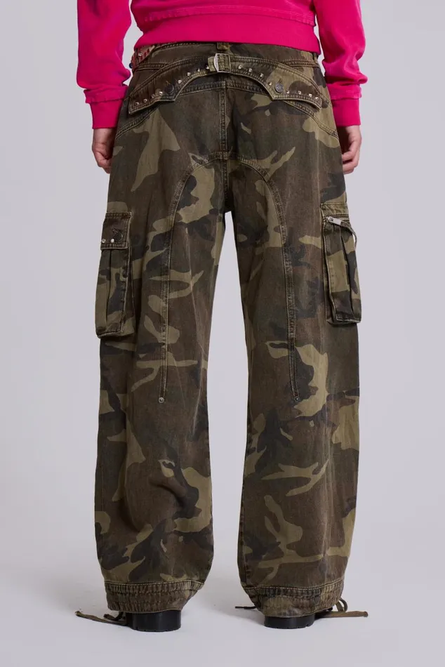 Men Trooper Camo Cargo Pant Jaded London Cargo Pants