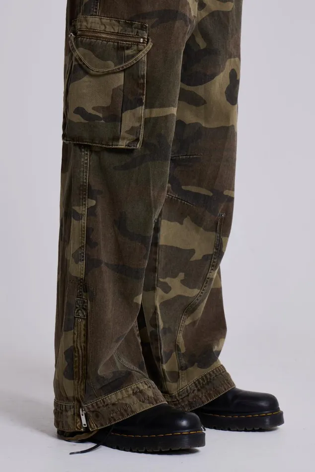 Men Trooper Camo Cargo Pant Jaded London Cargo Pants