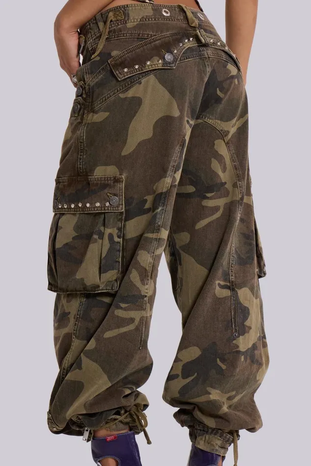 Men Trooper Camo Cargo Pant Jaded London Cargo Pants