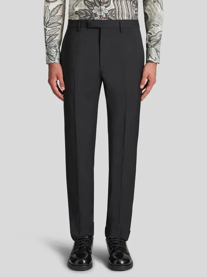 Men Trousers With Side Band Etro Trousers