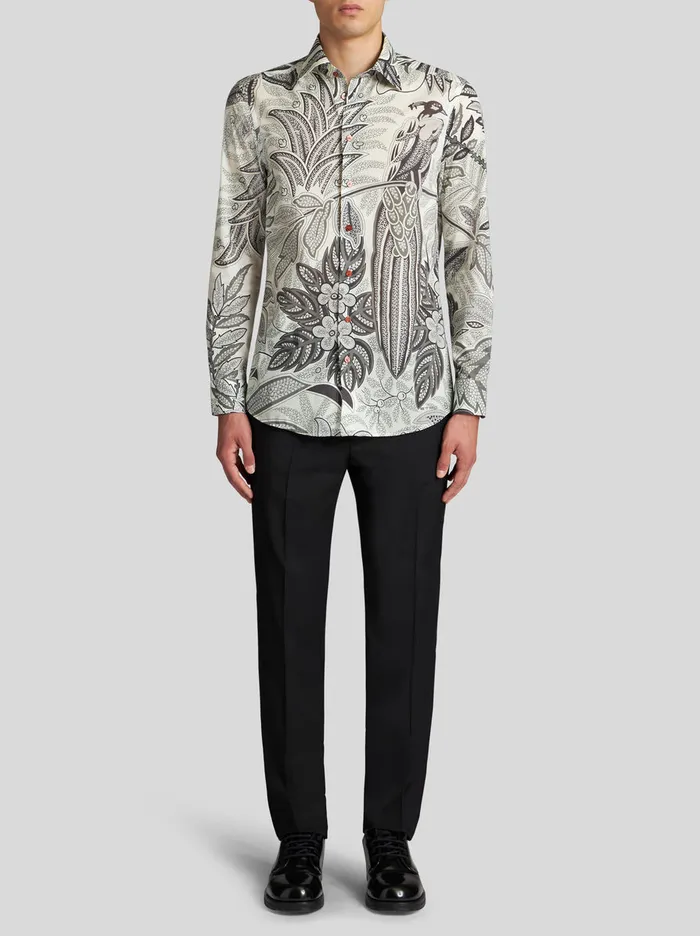 Men Trousers With Side Band Etro Trousers