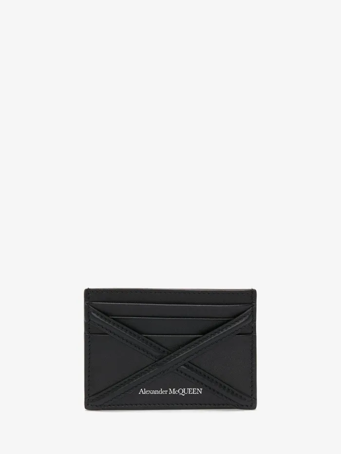 Men Wallets And Cardholders Alexander McQueen The Harness Card Holder Black