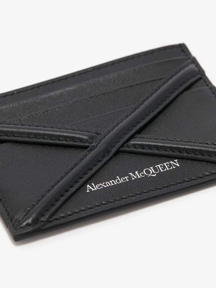 Men Wallets And Cardholders Alexander McQueen The Harness Card Holder Black
