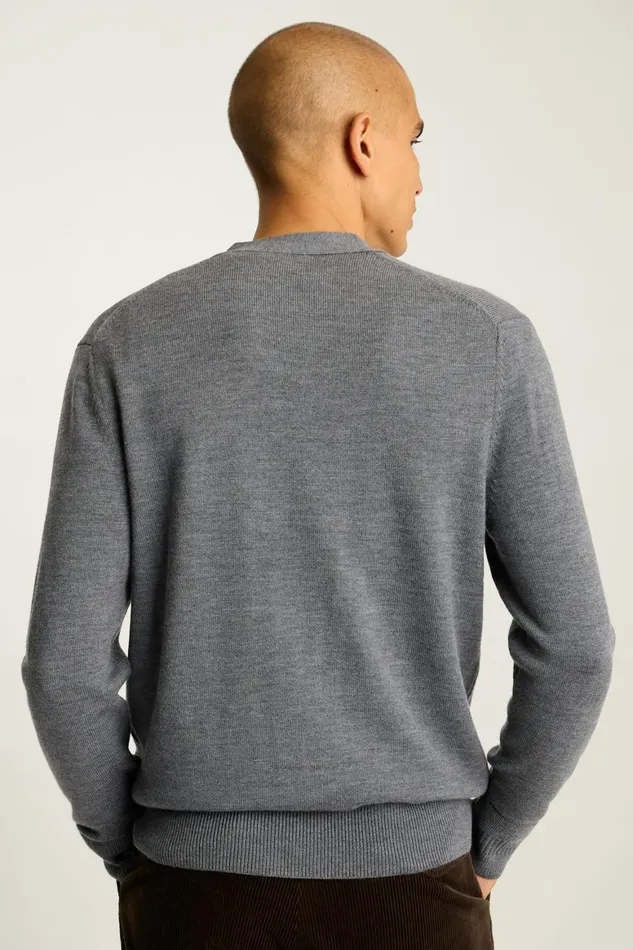 Men Washable Merino Cardigan Charcoal Bonobos Cardigan Sweaters