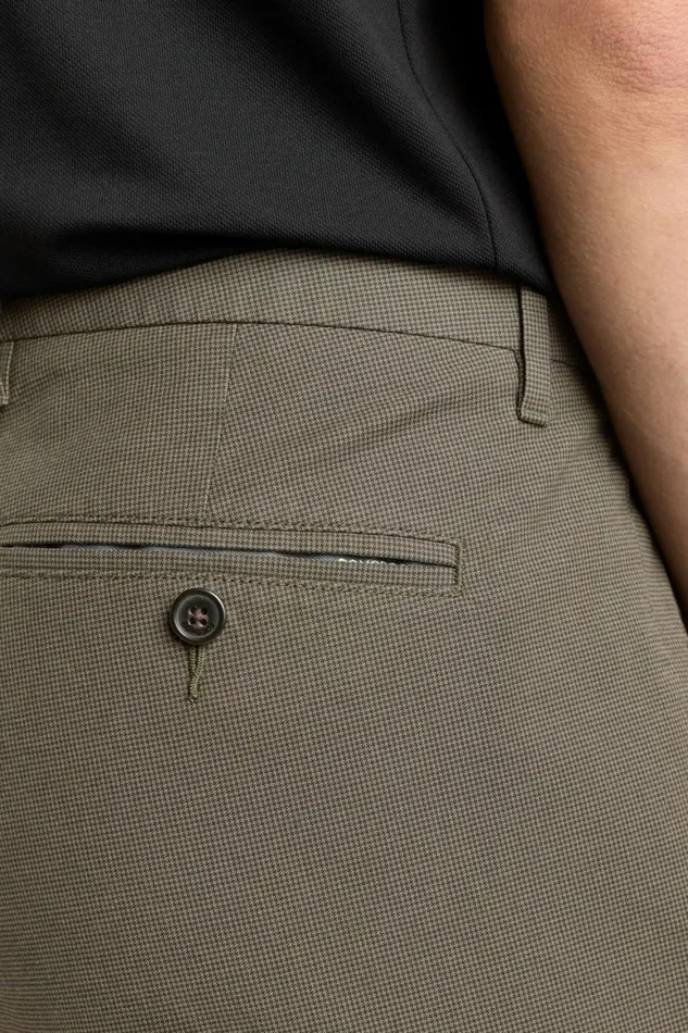 Men Weekday Warrior Dress Pants Wednesday Olive Houndstooth Bonobos Dress Pants
