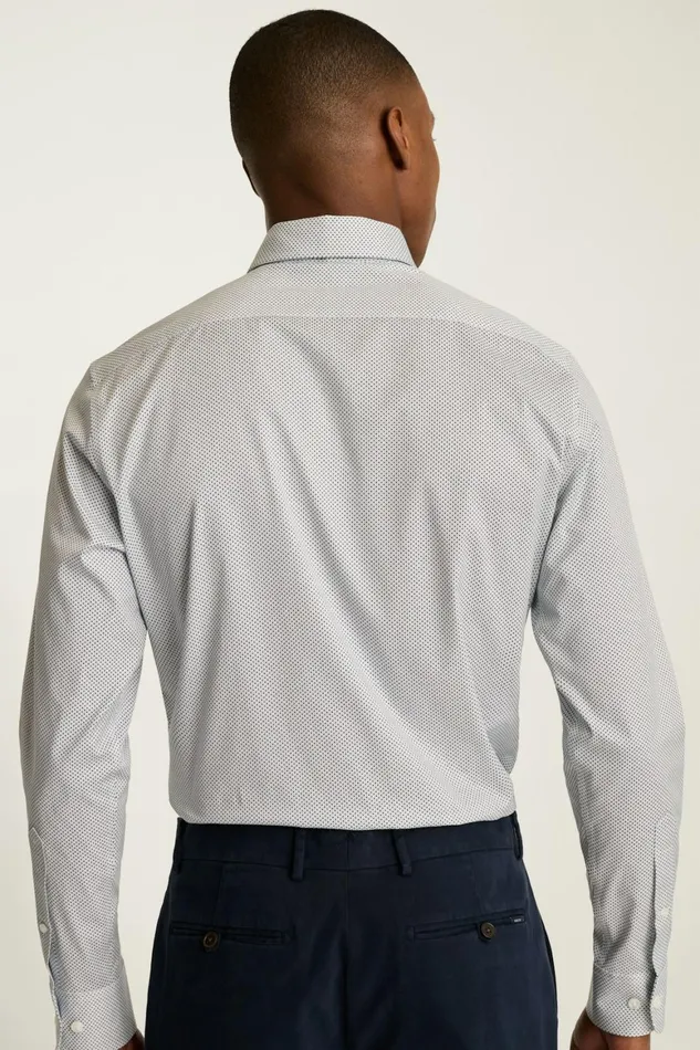 Men Weekday Warrior Dress Shirt Blue Spring Geo Bonobos Business Casual Shirts