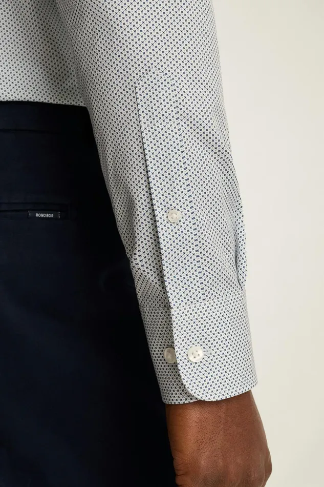 Men Weekday Warrior Dress Shirt Blue Spring Geo Bonobos Business Casual Shirts