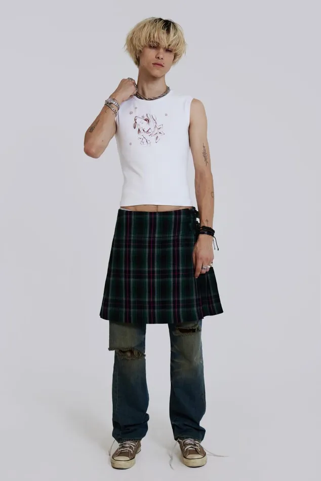 Men White Vest With Mother Mary Print Jaded London TShirts and Vests