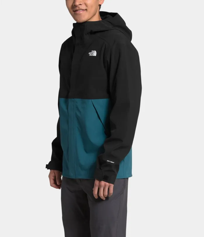 Mens Apex Flex DryVent Jacket Mallard Bluetnf Black The North Face Rainwear
