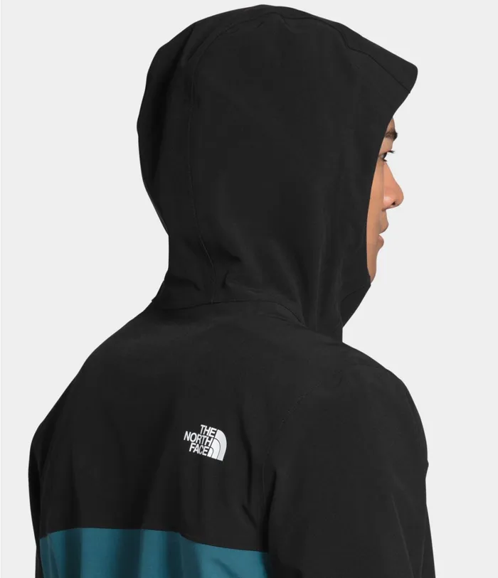Mens Apex Flex DryVent Jacket Mallard Bluetnf Black The North Face Rainwear