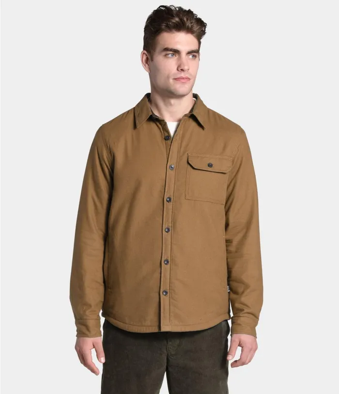 Mens Campshire Shirt Utility Brown The North Face Fleece
