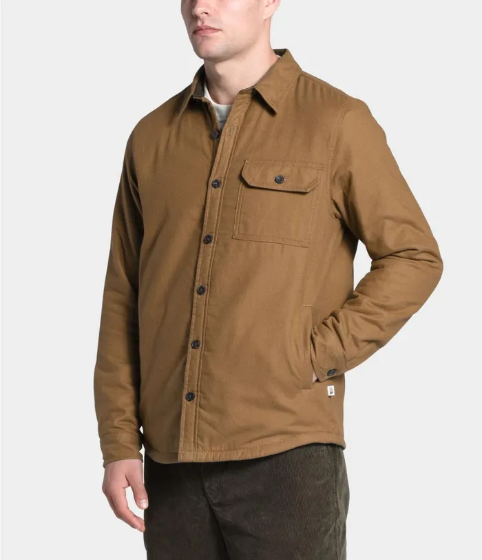Mens Campshire Shirt Utility Brown The North Face Fleece