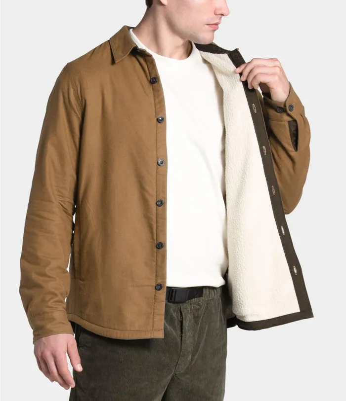 Mens Campshire Shirt Utility Brown The North Face Fleece