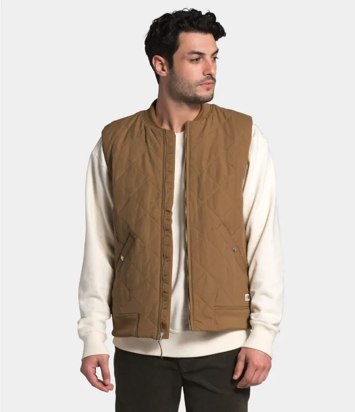 Mens Cuchillo Insulated Vest Utility Brown The North Face Insulated and Down Jackets