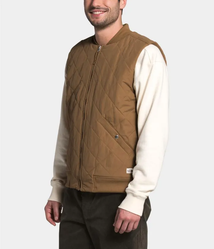 Mens Cuchillo Insulated Vest Utility Brown The North Face Insulated and Down Jackets
