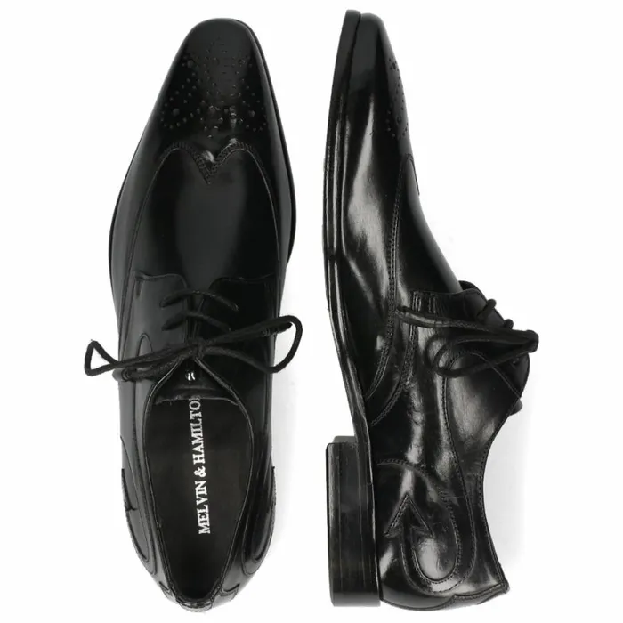 Mens Derbies Melvin and Hamilton Elvis 63 Black