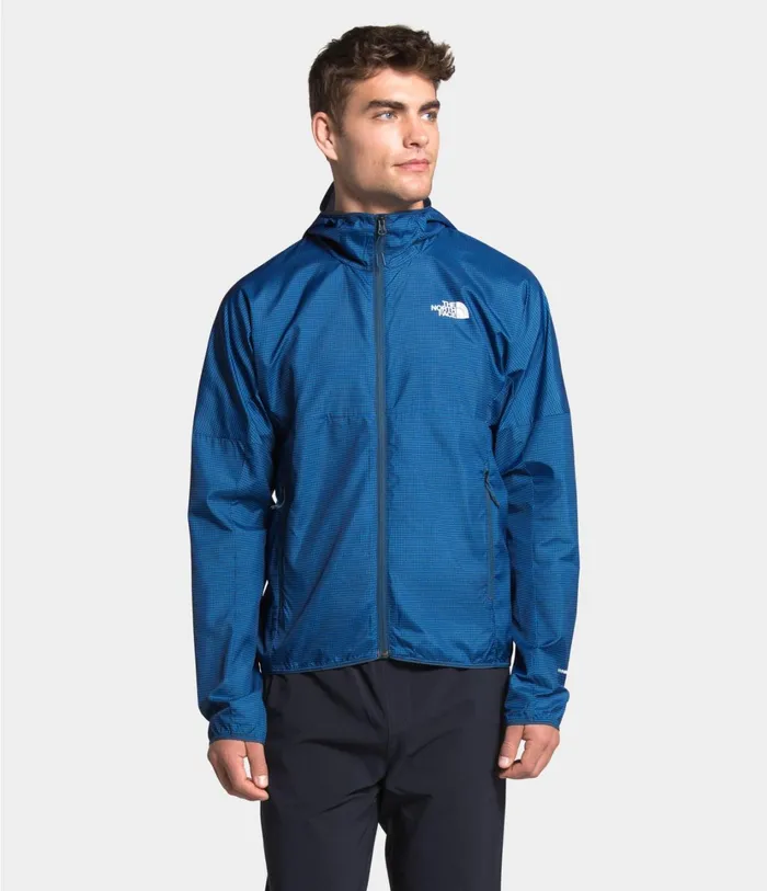 Mens Flyweight Hoodie Bomber Blue Richter Mesh Print The North Face Windbreakers