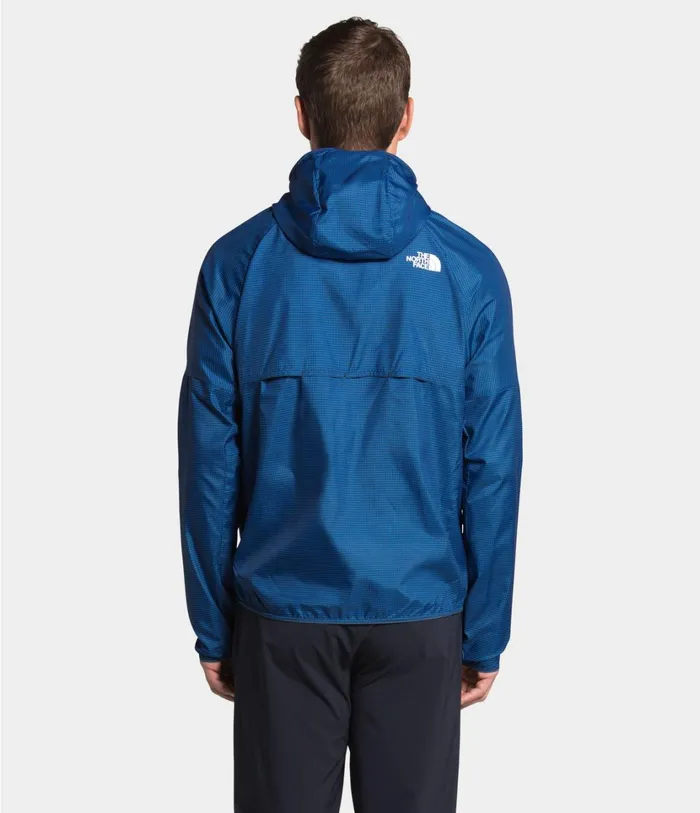 Mens Flyweight Hoodie Bomber Blue Richter Mesh Print The North Face Windbreakers