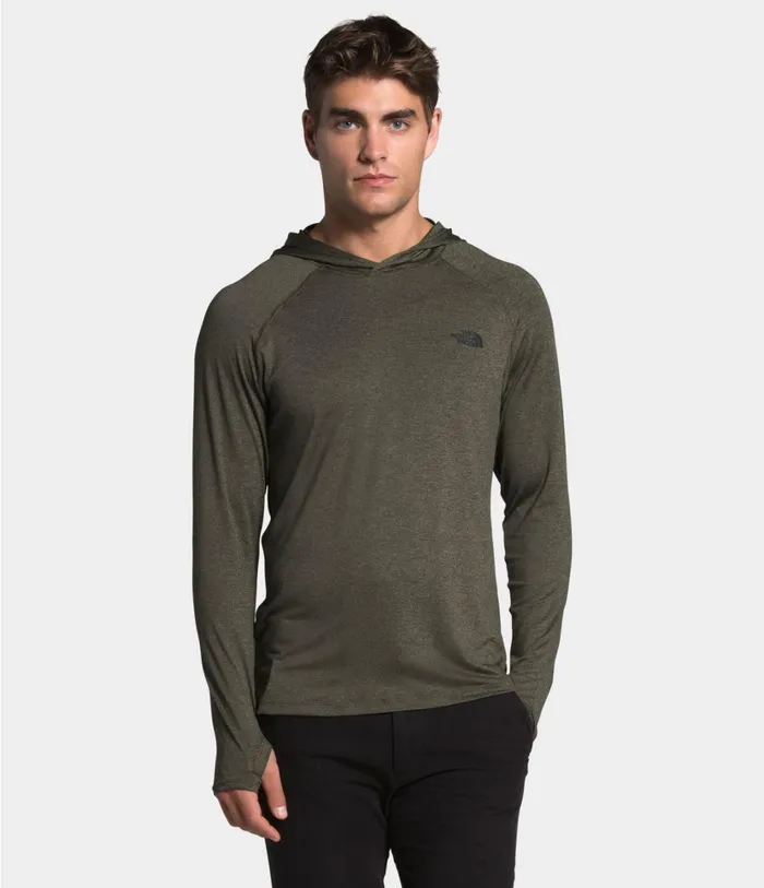 Mens HyperLayer FD Hoodie New Taupe Green Heather The North Face Active Tops