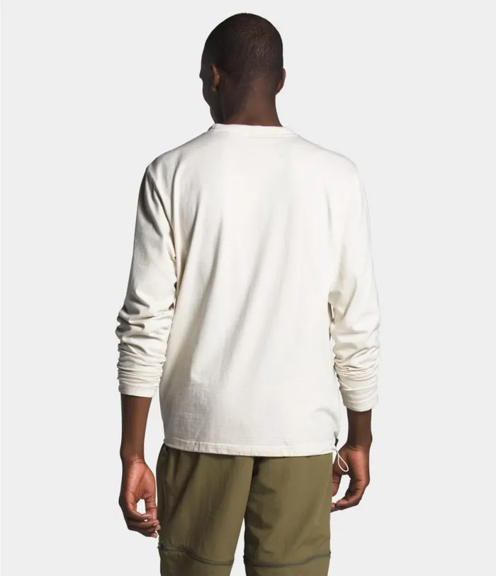 Mens Long Sleeve Woodmont Crew Vintage White The North Face TShirts