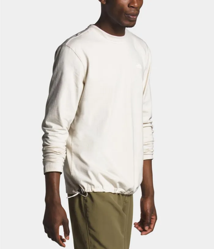 Mens Long Sleeve Woodmont Crew Vintage White The North Face TShirts